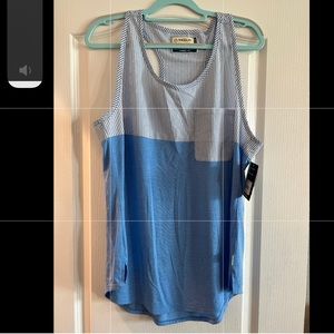 NWT Magellan Outdoor Women’s Southern Summer Seersucker Tank Provence